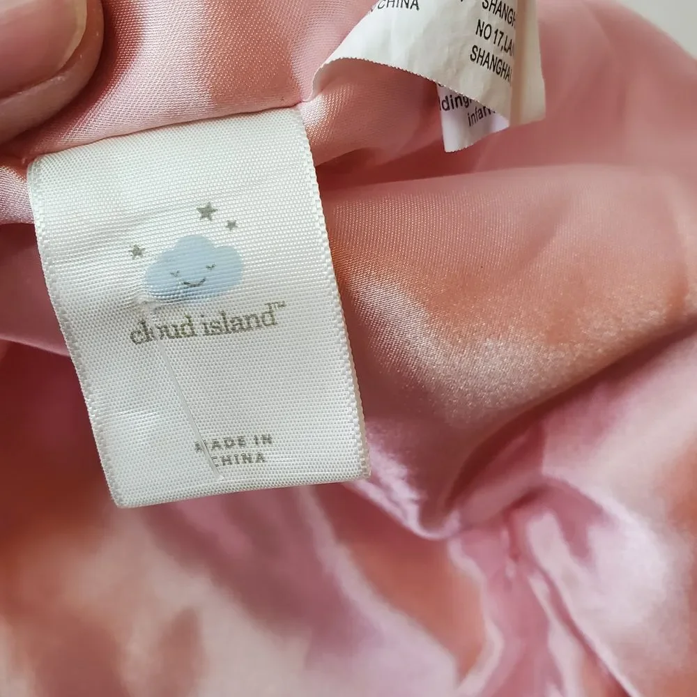 Cloud Island Lovey Plush Pink Flamingo Soft Security Baby Blanket Satin Trim 13